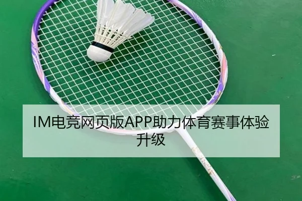IM电竞网页版APP助力体育赛事体验升级